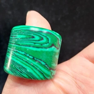 Chinese  Antique hand-carved pendant Ancient malachite ring pendant statue3415 - Picture 1 of 9