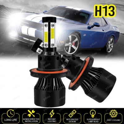 LED Headlight Kit H13 9008 6000K White Hi/Lo Bulb for Dodge Challenger 2009-2014 - Image 1 of 4