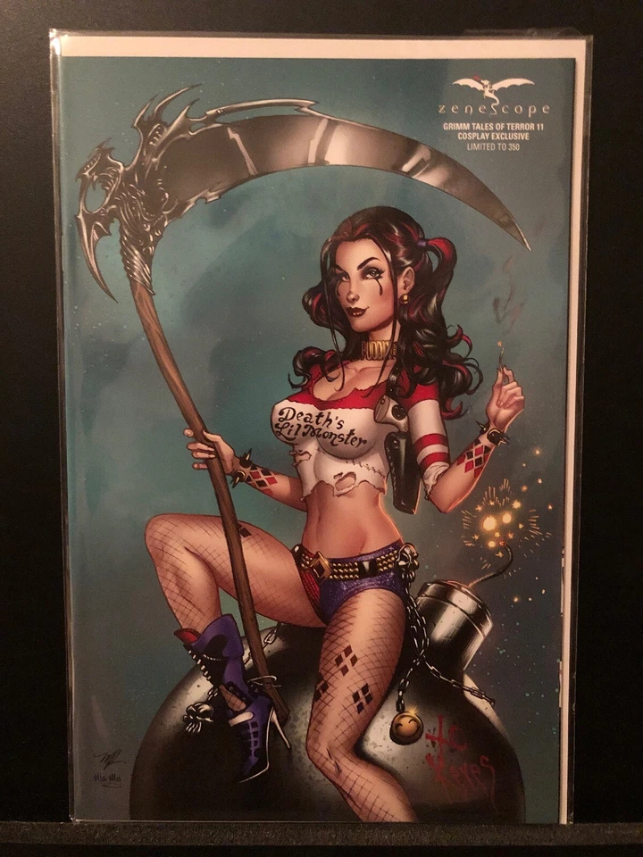 Harley Quinn Cosplay Grimm Tales of Terror Volumen 2 #11 Estado casi nuevo Foto 1 de 2