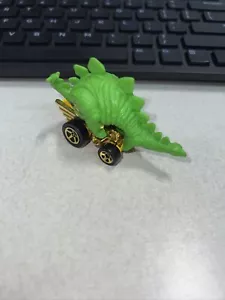 Hot Wheels Dinosaur Car Stegosaurus 1994 juguete naranja verde Mattel! - Imagen 1 de 10