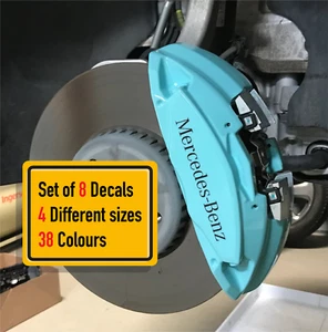 8 x Compatible with Mercedes Benz Caliper Decals Stickers - Picture 1 of 2
