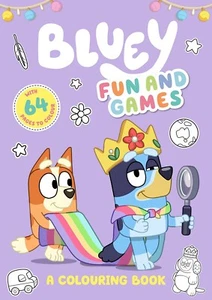 Bluey Fun and Games A Colouring Book | Paperback Book | BRAND NEW FREE SHIPPING - Picture 1 of 3