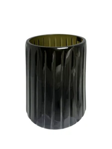 Kaheku Windlicht Vaduz, Streifen, Olive, 30 cm hoch, 1265003315 - Bild 1 von 1