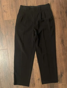 Enrico Bertucci Pleated Front Dress Pant 28 X 26.5, Boys Size 16 Black - Picture 1 of 7