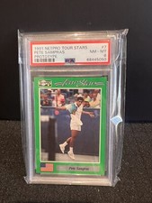 1991 netpro tour stars Pete Sampras Prototype PSA 8