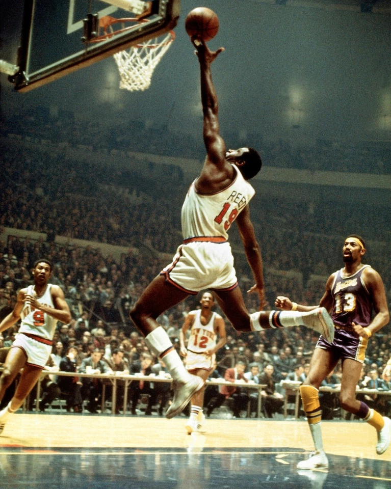 WILLIS REED & WILT CHAMBERLAIN 8 X 10 照片纽约刀纽约篮球湖人队 — 第 1/1 张图片
