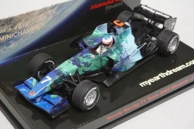 1:43 MINICHAMPS 403070177 KYOSHO Honda Racing F1 Team Show Car 2007 #7 J. Button - Image 1 of 4