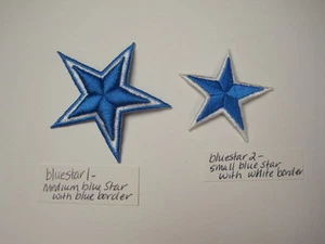 Yeehaw! A Dallas Cowboy Blue Star - Embroidery applique / patch, two variations - Picture 1 of 9