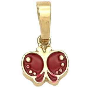 BEAUTIFUL RED BUTTERFLY PENDANT WITH CHAIN !! - Picture 1 of 2