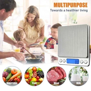 LCD Digital Kitchen Scale 3000g / 0.1g Electronic Weight Food Balance - Picture 1 of 8