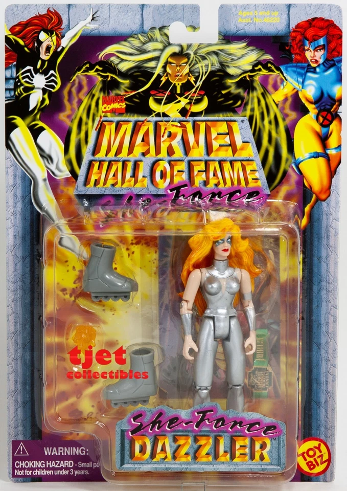 1997 Toybiz Marvel Comics Hall of Fame She-Force Dazzler #48225 5” Action Figure