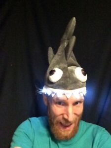 LED Shark Hat - Great For Parties, Raves, Shark Week, Birthdays Halloween