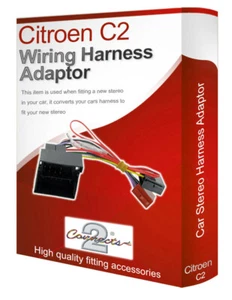 Citroen C2 Radio CD Estéreo Cableado Cable Adaptador Iso Convertidor - Imagen 1 de 1