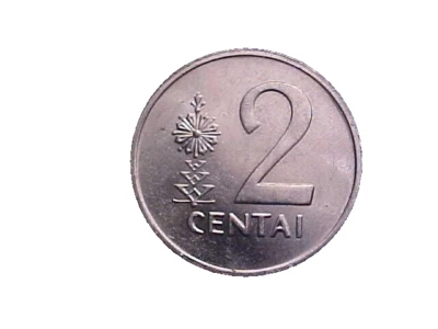 1991 Lithuania 2 Centai KM# 87 - Very Nice High Grade Collector Coin! -c4174xux - Image 1 of 2