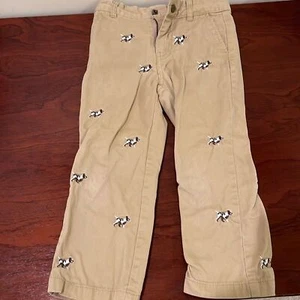 E-Land dog pattern embroidered pants size 4 - Picture 1 of 4