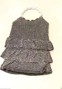 CRYSTAL STUDED DRESS SHAPE HANDBAG. CHOOSE: SILVER, GOLD, OR BLACK DIAMOND - Picture 1 of 3