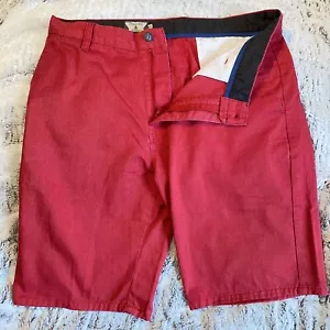 Volcom Shorts Mens 32 Salmon Red Corpo Class Frickin Too Chino Shorts - Picture 1 of 7