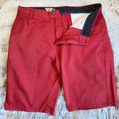 Volcom Shorts Mens 32 Salmon Red Corpo Class Frickin Too Chino Shorts - Image 1 of 4