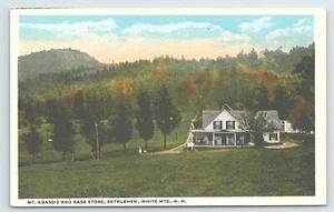 Postal Mt Agassiz & Base Store Bethlehem White Mts New Hampshire - Imagen 1 de 3