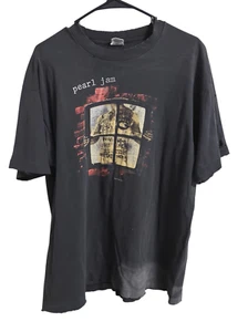 Vintage 90s Pearl Jam Window Pain Black T-Shirt Size XL Grunge Band Tee VTG 23x - Picture 1 of 6