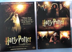 HARRY POTTER AND THE CURSED CHILD PROMOTIONAL CARD Comic Con - Picture 1 of 1