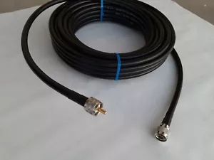 USMADE Times Microwave 50 FT LMR-400DB N Male PL259 Male Ultra Loss 50 ohm Cable - Picture 1 of 2