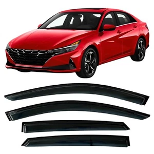 Side Window Visor Deflectors for Hyundai Elantra Rain Guard 2021-2025 - Picture 1 of 8