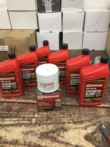 Motorcraft SAE 5W-30 Synthetic Blend Motor Oil XO-5W30-QSP 6qt. And FL820S - Picture 1 of 4