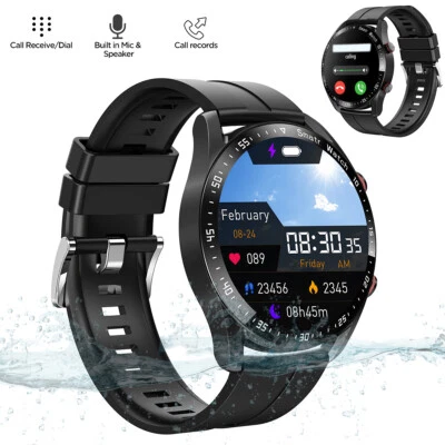 Smart Watch Bluetooth Heart Rate Oxygen Pressure Fitness Track Waterproof Watch - Image 1 of 4