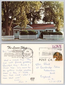 s24713 Lenox Shop Oshkosh Wisconsin USA postcard 1986 stamp - Picture 1 of 3