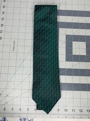 Nuevo con etiquetas corbata de jugador de club de golf Robert Talbott de seda pura verde (K1) Foto 1 de 4