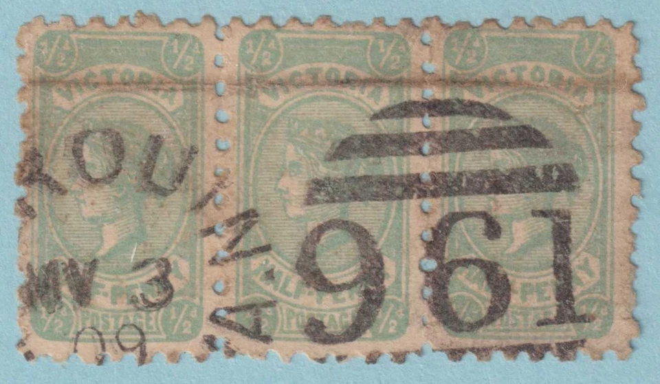 NÚMERO BARRADO VICTORIA CANCELAR - DROUIN 961 EN TIRA DE TRES - VLT Foto 1 de 1