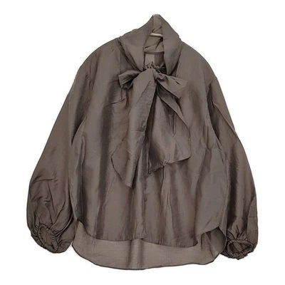 JOURNAL STANDARD L'essage Blusa Pajarita Transparente Marrón 5-1121M♪ Foto 1 de 4