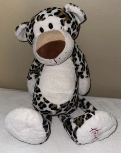 Hamleys Leopard Plush 18" Cat White Tan Black Spots - Picture 1 of 3