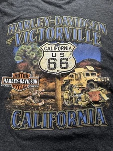 Harley Davidson Victoryville California Route 66 Snake Army XL Shirt Vintage y2k - Picture 1 of 11