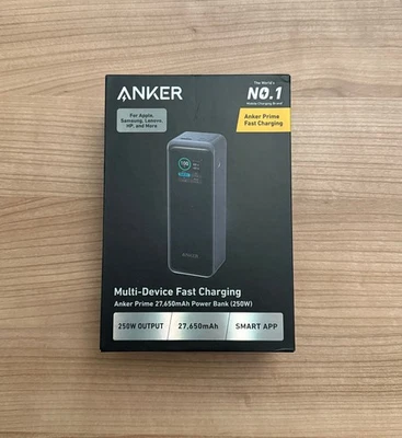 Anker Prime 27650mAh Power Bank 250W 3-Port Smarte App Kontrolle 170W USB-C - Bild 1 von 4
