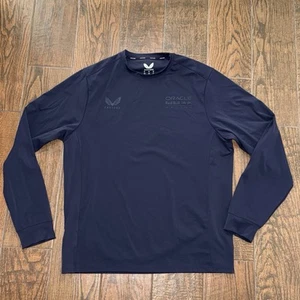 Oracle Racing Mens F1 Formula Castore Blue Longsleeve Crew Stretch Shirt XL - Picture 1 of 2