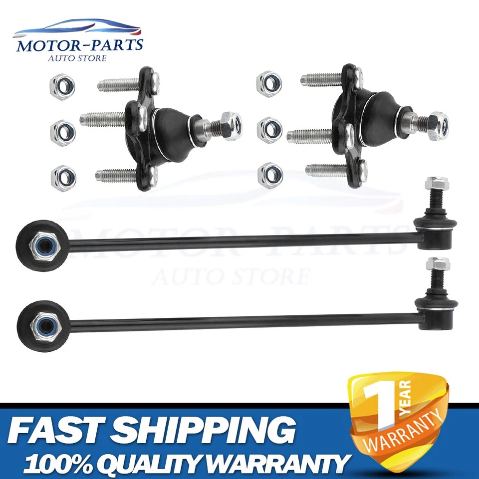Front Lower Ball Joint Set & 2 Front Sway Bar End Links for VW Jetta Golf A3 EOS Foto 1 de 4