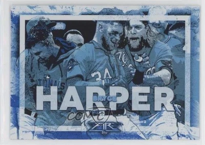 2017 Topps Fire Walk it Off Blue Chip Bryce Harper #WO-15 - Image 1 of 2