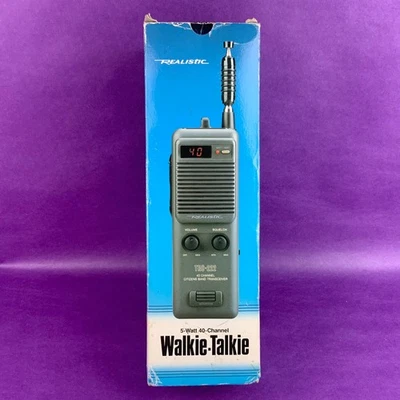 Vtg Walkie Talkie   2 Radio Shack 40 Channel Realistic TRC-222 CB Transceiver - Image 1 of 4