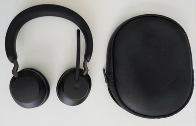 Jabra Evolve2 65 Flex USB-C Wireless On-Ear Headset, MS Teams - Black - Image 1 of 4