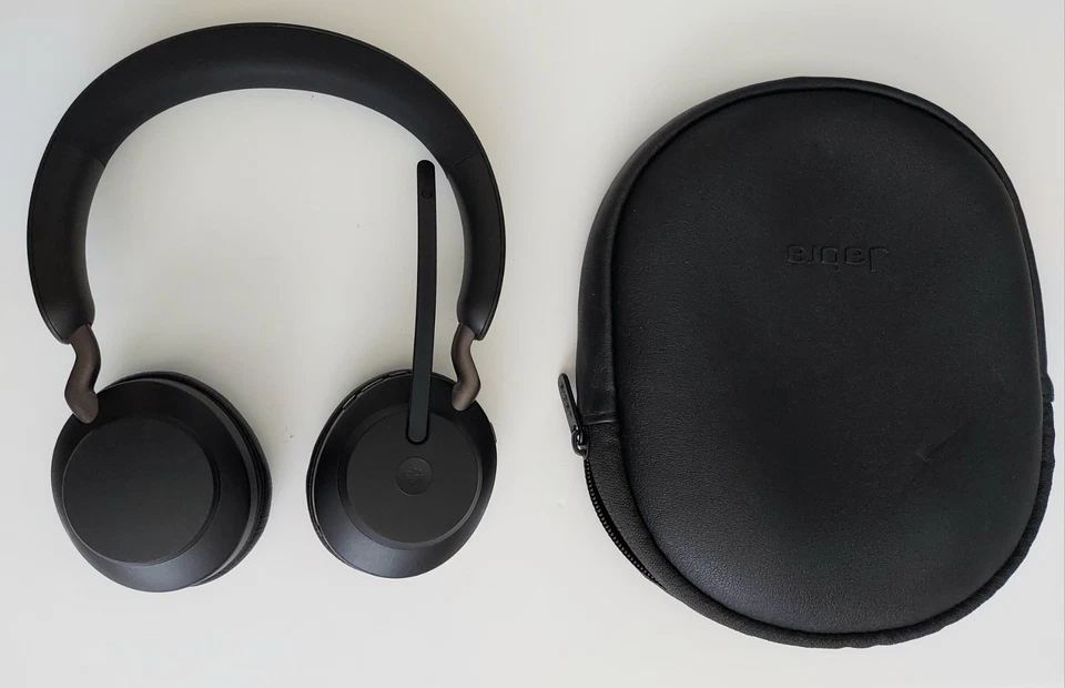 Jabra Evolve2 65 Flex USB-C Wireless On-Ear Headset, MS Teams - Black - Image 1 of 4