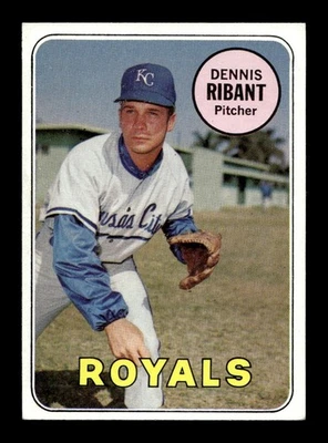 1969 Topps #463 Dennis Ribant Royals EX+ *1p - Image 1 of 2