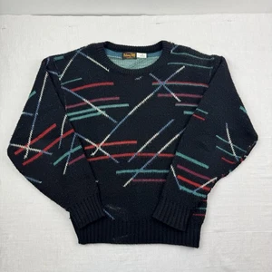 Vintage Botanik 500 Pullover Erwachsene Medium bunt 80er Muster Strick klassisch - Bild 1 von 12