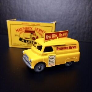Matchbox  Lesney #42 Evening News Van In Original B2 Type  Box VNM