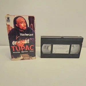 Vintage Tupac: Words Never Die (VHS 1997 Explicit) Rap Hip Hop Music Beast Video - Picture 1 of 7