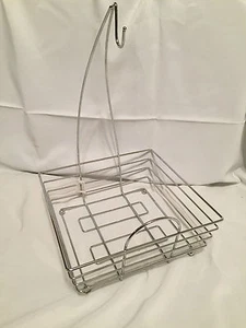 Chrome Fruit Basket Square Wire with Banana Hook by Tablecraft SR Vegetable NEW - Picture 1 of 2