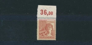 All. Besetzung 60 Pfennig Arbeiter 1948** Farbe Michel 956 b POR geprüft (S22586 - Picture 1 of 1
