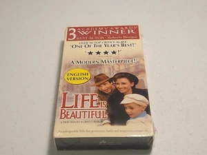 Life Is Beautiful (VHS 1999, English Version) NEW SEALED Security tab - Imagen 1 de 2