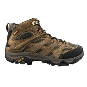 Merrell Men's Size 14 Moab 3 Mid Brown Leather Waterproof Hiking Boots J035839W - Picture 1 of 13